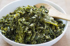 Quick Cooked Greens with Garlic and Red Pepper Flakes