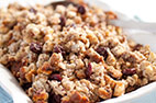 Bread Stuffing with Sausage, Dried Cherries, and Pecans