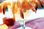 Herb-Poached Shrimp with Cocktail Sauce