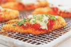 Lighter Chicken Parmesan with Simple Tomato Sauce