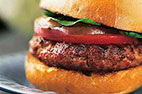 Grilled Hamburgers with Cognac, Mustard, and Chives
