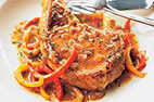 Pork Chops with Vinegar and Sweet Peppers