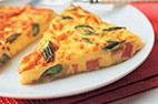 Asparagus, Ham, and Gruyere Frittata