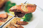 Charcoal-Grilled Strip or Rib Steaks 