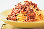 Fettuccine with Bolognese Sauce