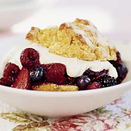 Brown-Sugar Berry Shortcakes
