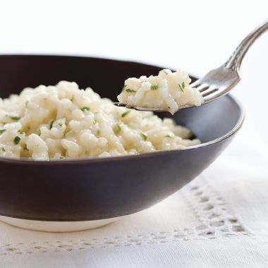 Almost Hands-Free Risotto with Parmesan and Herbs