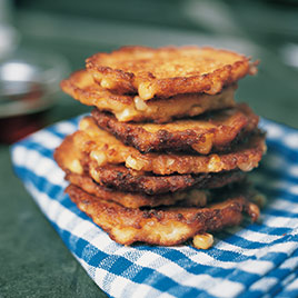 Corn Fritters with Cheddar and Chives