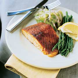Barbecued Hot-Smoked Salmon on a Charcoal Grill
