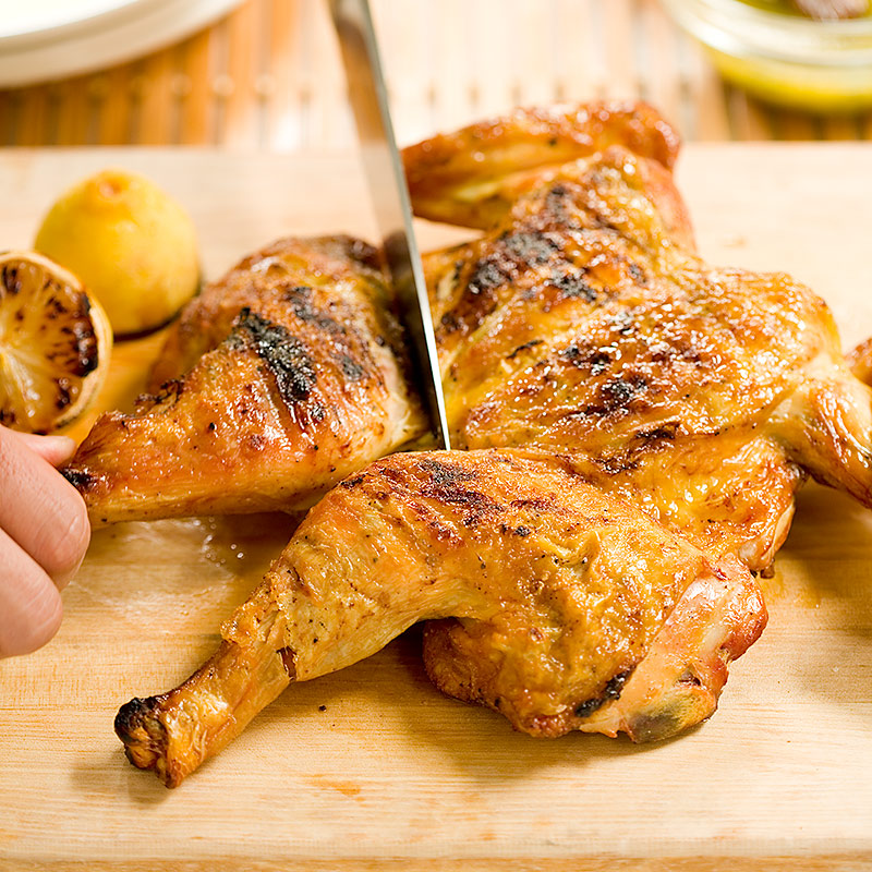 Grilled Butterflied Lemon Chicken