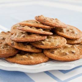 Thin, Crispy Chocolate Chip Cookies