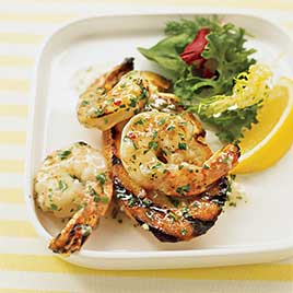 Charcoal-Grilled Shrimp Skewers