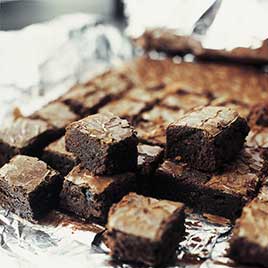 Chewy, Fudgy Triple Chocolate Brownies