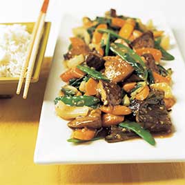 Stir-Fried Portobellos with Ginger-Oyster Sauce