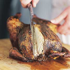 Charcoal Grill-Roasted Whole Chicken